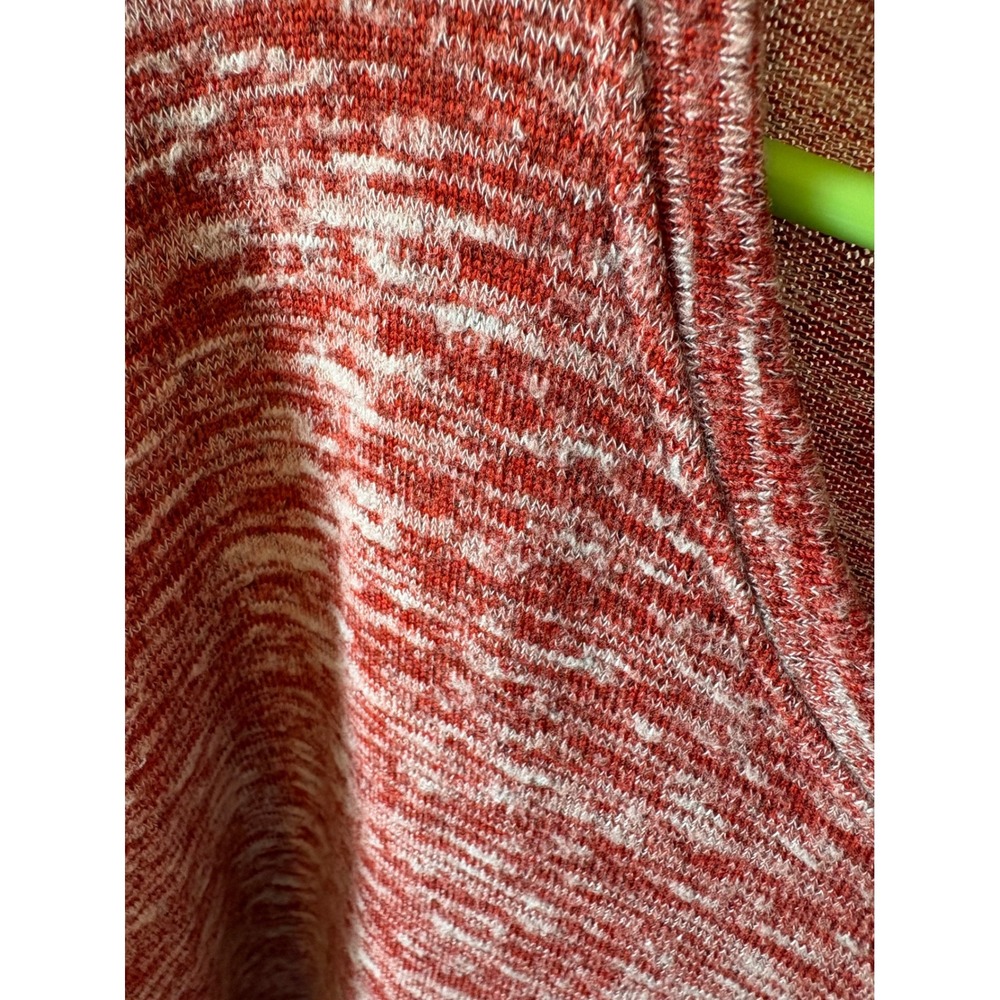 Umgee USA Red Space Dye Tiered Bell Sleeve Knit Top Large - Picture 3 of 5